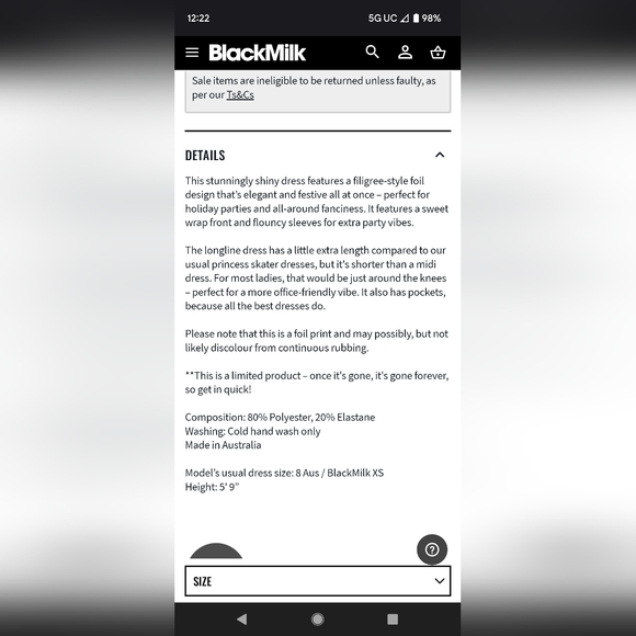 FILIGREE WRAP LONGLINE DRESS - LIMITED - Picture 2 of 2